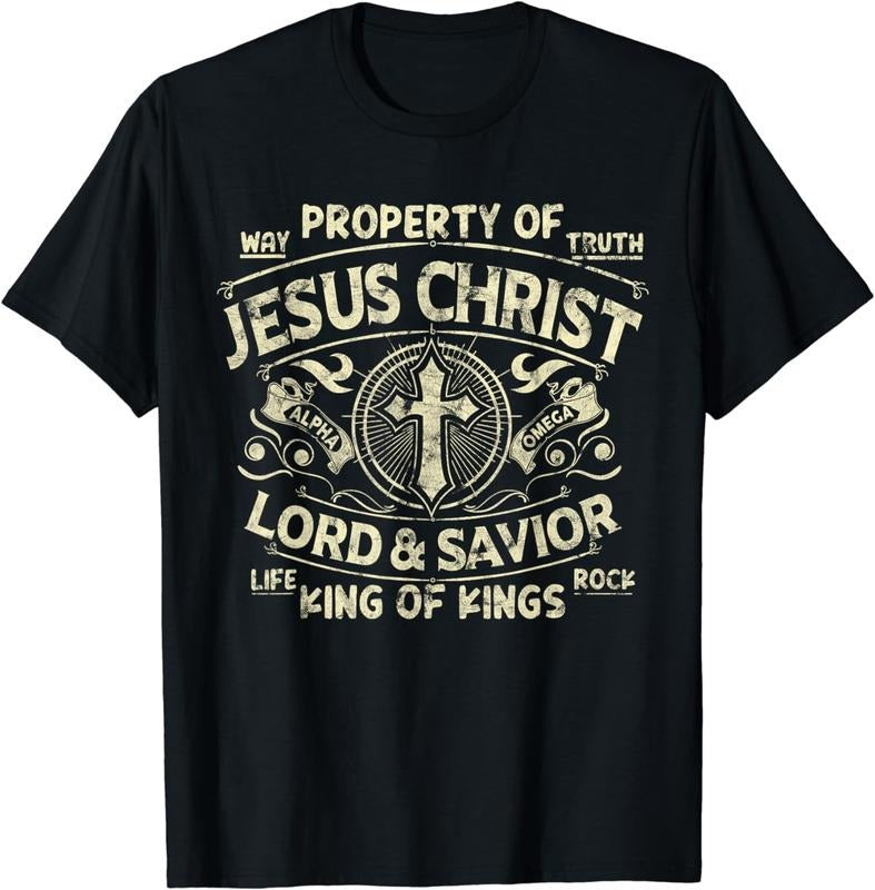 [100% Cotton]Property Of Jesus Christ Lord And Savior King Of T-Shirt Hoodie Sweatshirt | PrintMintTees.com