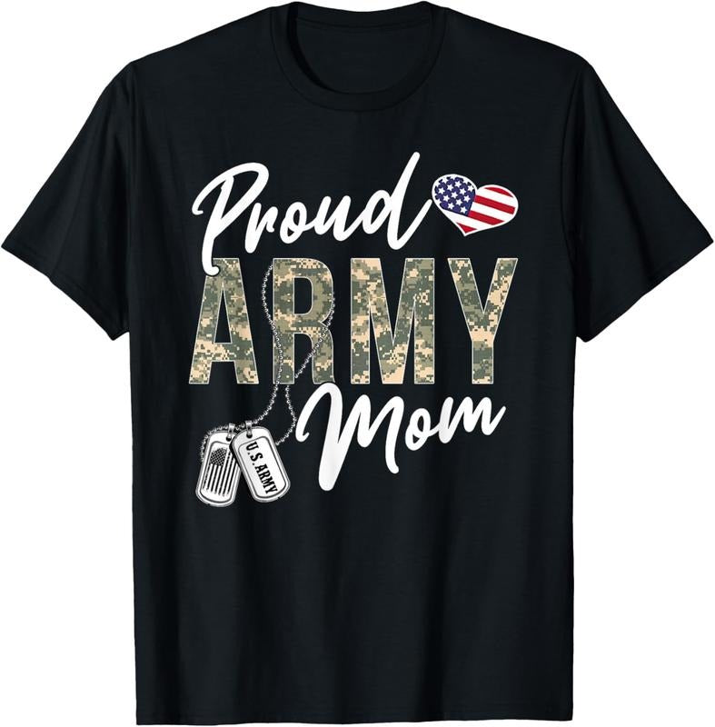 100% Cotton Proud Army Mom Army Graduation Mom US Army Mom Gifts T-Shirt Hoodie, Sweatshirt | PrintMintTees.com