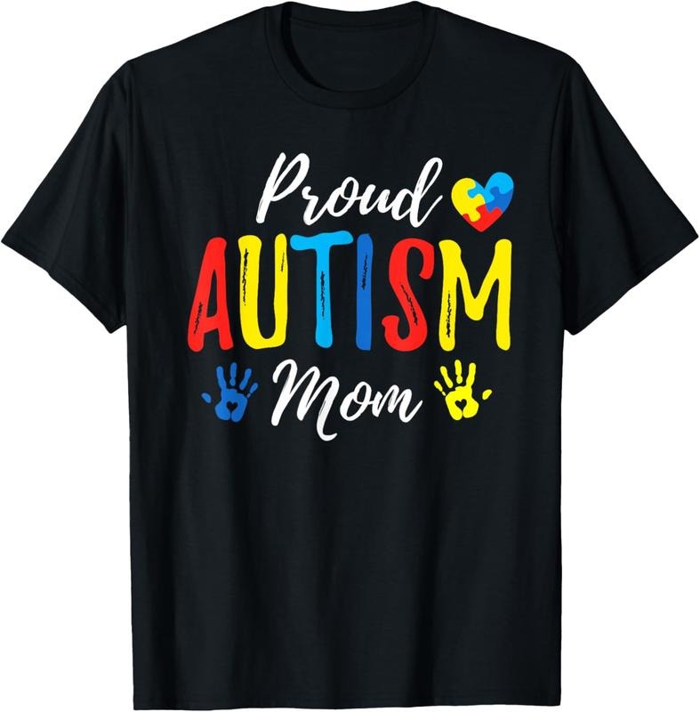 100% Cotton Proud Mom Autism Awareness Family Matching Shirt T-Shirts, Hoodie, Sweatshirt