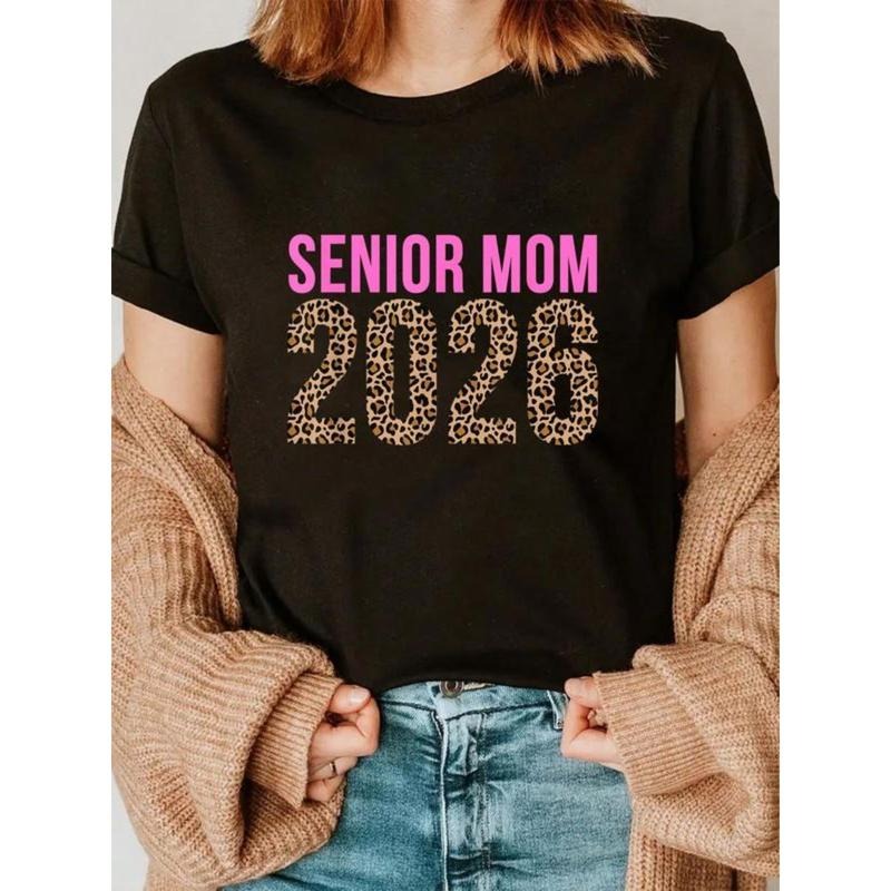 100% Cotton Proud Senior 2026 Mom Of Graduate 2026 Senior Mother T-Shirt Hoodie Sweatshirt | PrintMintTees.com