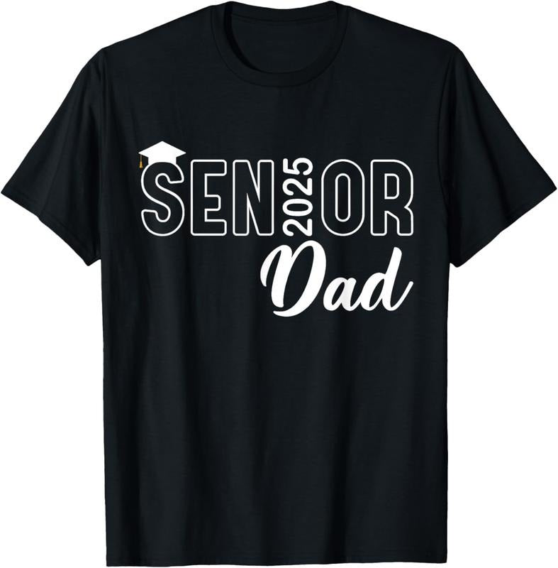 100% Cotton Proud Senior Dad 2025 Senior 2025 Dad Class Of 2025 Father T-Shirt Hoodie, Sweatshirt | PrintMintTees.com