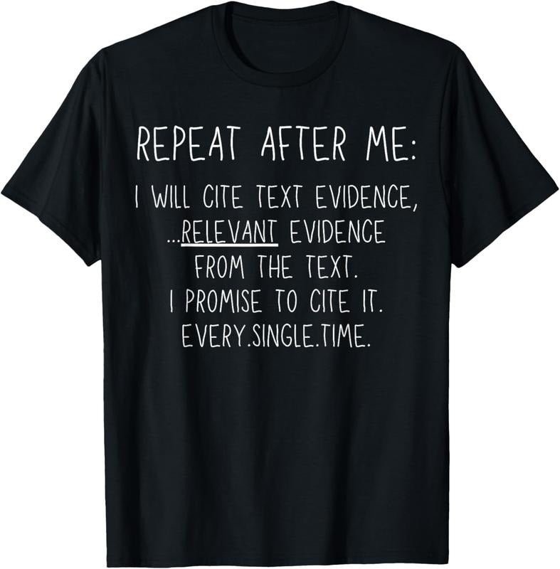 100% Cotton Prove It Funny Cite Text Evidence English Students Teachers T-Shirt Hoodie Sweatshirt | PrintMintTees.com