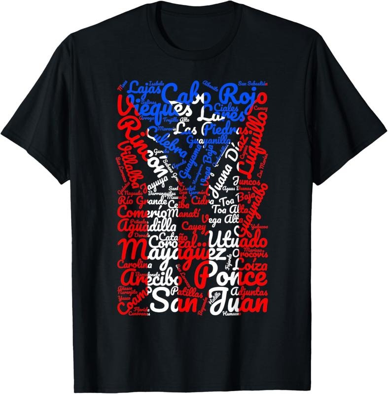 100% Cotton Puerto Rican Flag Shirt Towns And Cities Of Puerto Rico T-Shirt Hoodie Sweatshirt | PrintMintTees.com