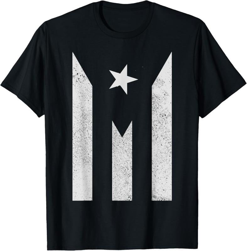 100% Cotton Puerto Rico Flag Black Gift T-Shirt Hoodie, Sweatshirt | PrintMintTees.com