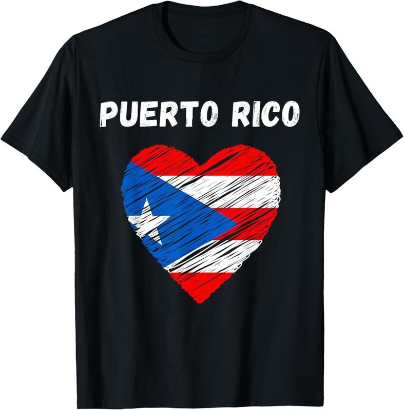 100% Cotton Puerto Rico Flag Puerto Rico Heart Puerto Rican Flag T-Shirts, Hoodie, Sweatshirt