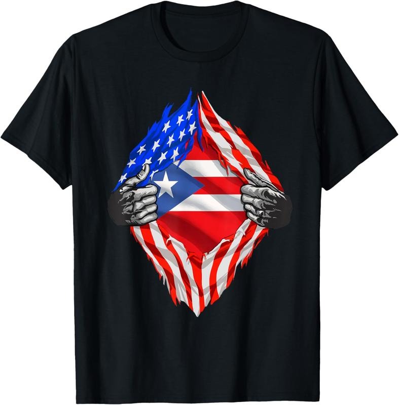 100% Cotton Puerto Rico Super Puerto Rican Flag Patriotic Boricua T-Shirts, Hoodie, Sweatshirt