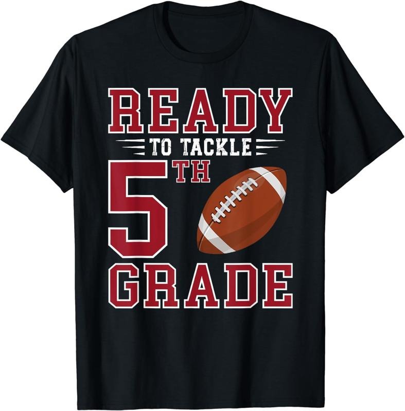[100% Cotton]Ready to Tackle 5th Grade Back to School First Day of School T-Shirt Hoodie Sweatshirt | PrintMintTees.com