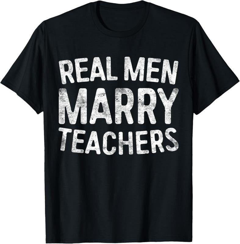 100% Cotton Real Marry Teachers Teacher Shirt T-Shirts, Hoodie, Sweatshirt