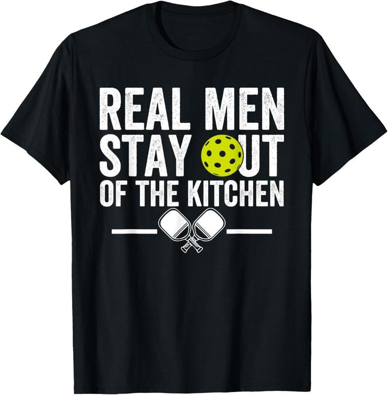 100% Cotton Real Stay Out Kitchen Funny Pickleball Vintage T-Shirts, Hoodie, Sweatshirt