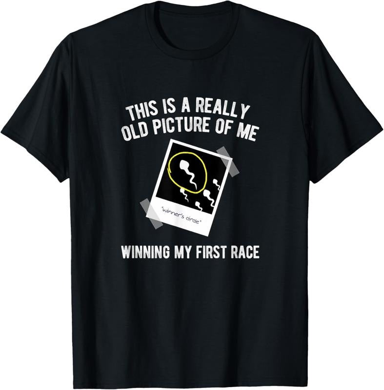 100% Cotton Really Old Picture Of Me First Race, Funny Saying Gag Gift T-Shirt Hoodie, Sweatshirt | PrintMintTees.com