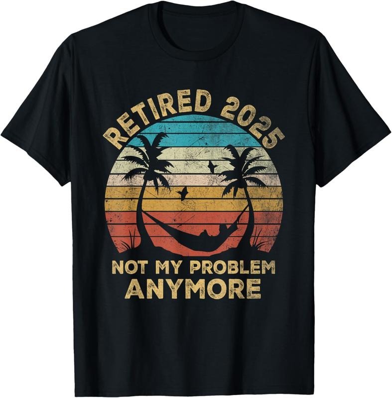 100% Cotton Retired 2025 Funny Vintage Retirement Humor Gifts Men Women T-Shirt Hoodie, Sweatshirt | PrintMintTees.com