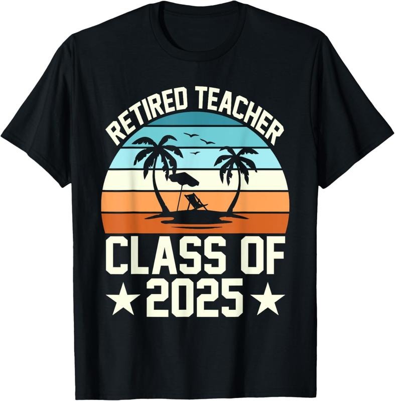 100% Cotton Retired teacher class of 2025 vintage school retirement T-Shirt Hoodie, Sweatshirt | PrintMintTees.com
