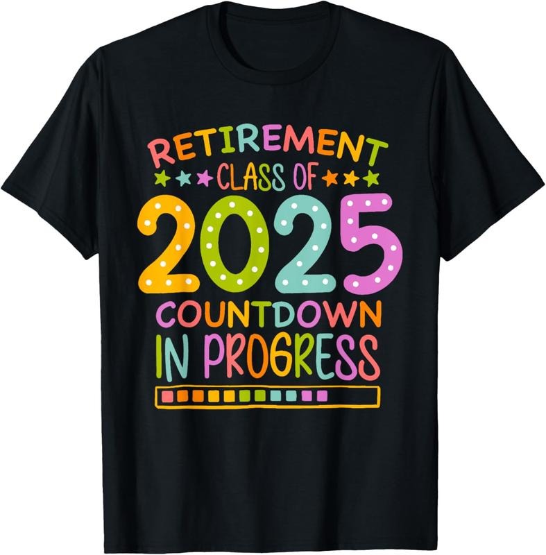 100% Cotton Retirement Class 2025 Teacher Countdown Loading Teacher T-Shirts, Hoodie, Sweatshirt