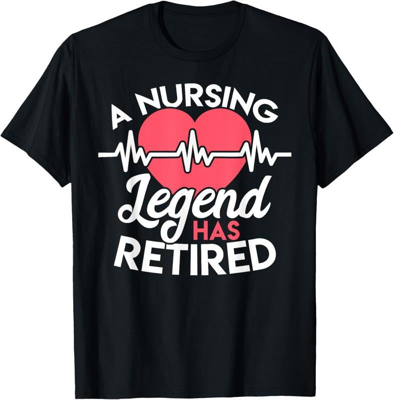 100% Cotton Retirement T Shirt Nurses Nursing Legend Has Retired Shirt Hoodie Sweatshirt
