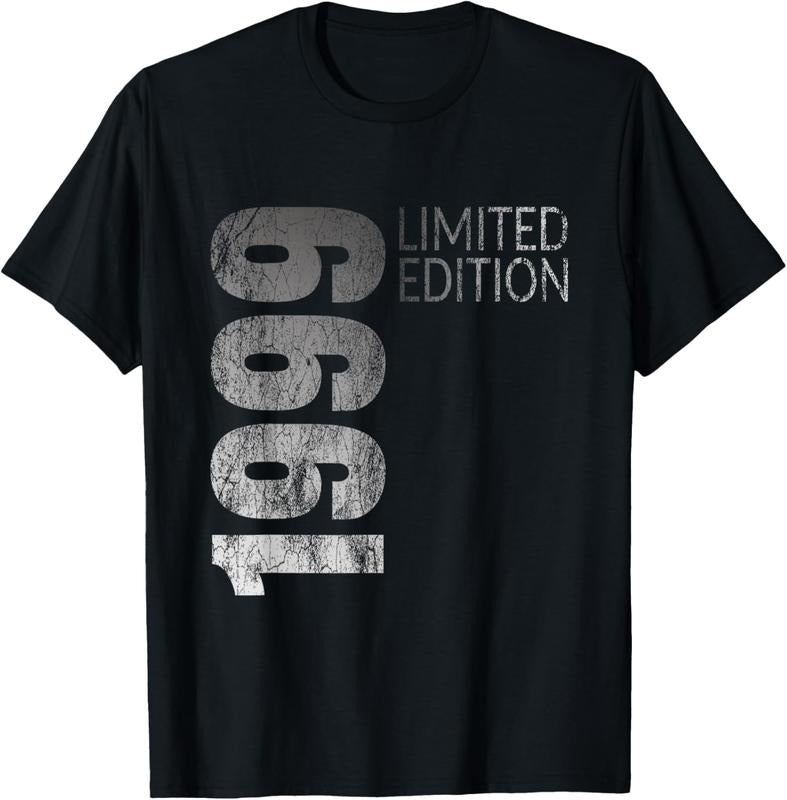100% Cotton Retro 25 years old men gift 25 birthday gift for women T-Shirt Hoodie, Sweatshirt | PrintMintTees.com