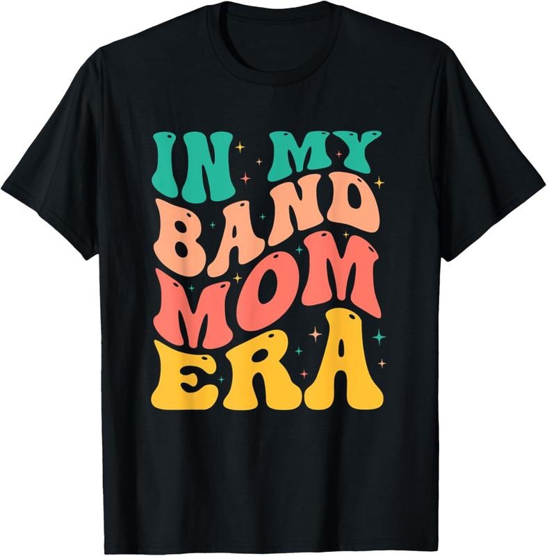 100% Cotton Retro My Band Mom Era Marching Band Mom Mother T-Shirts, Hoodie, Sweatshirt