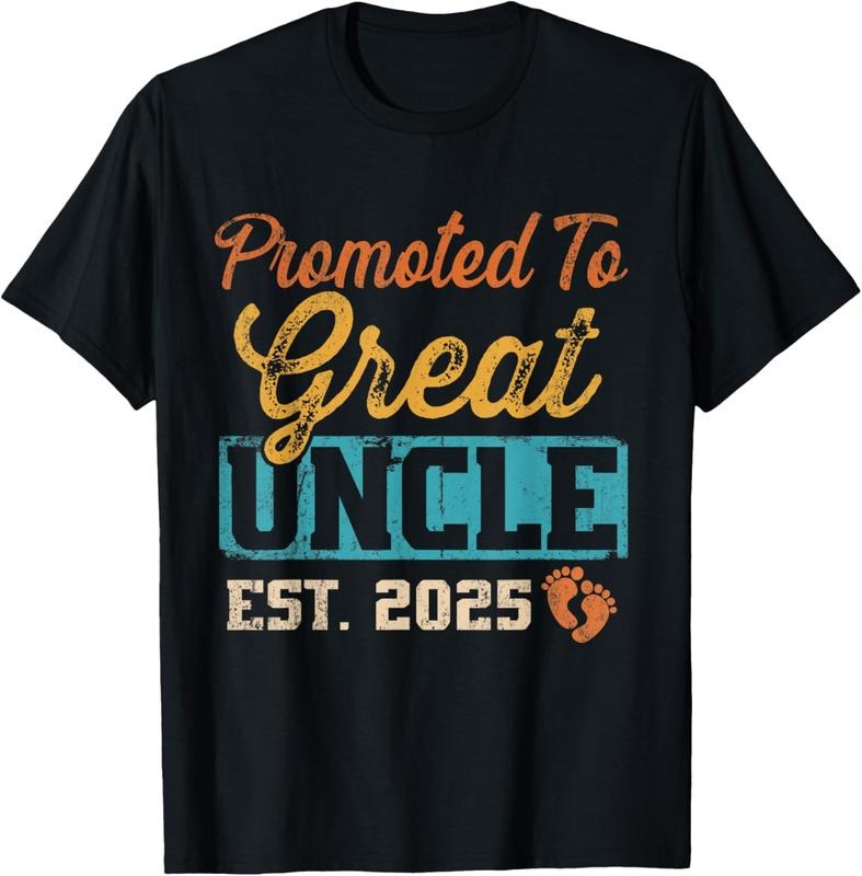100% Cotton Retro Promoted Great Uncle Est 2025 T-Shirts, Hoodie, Sweatshirt