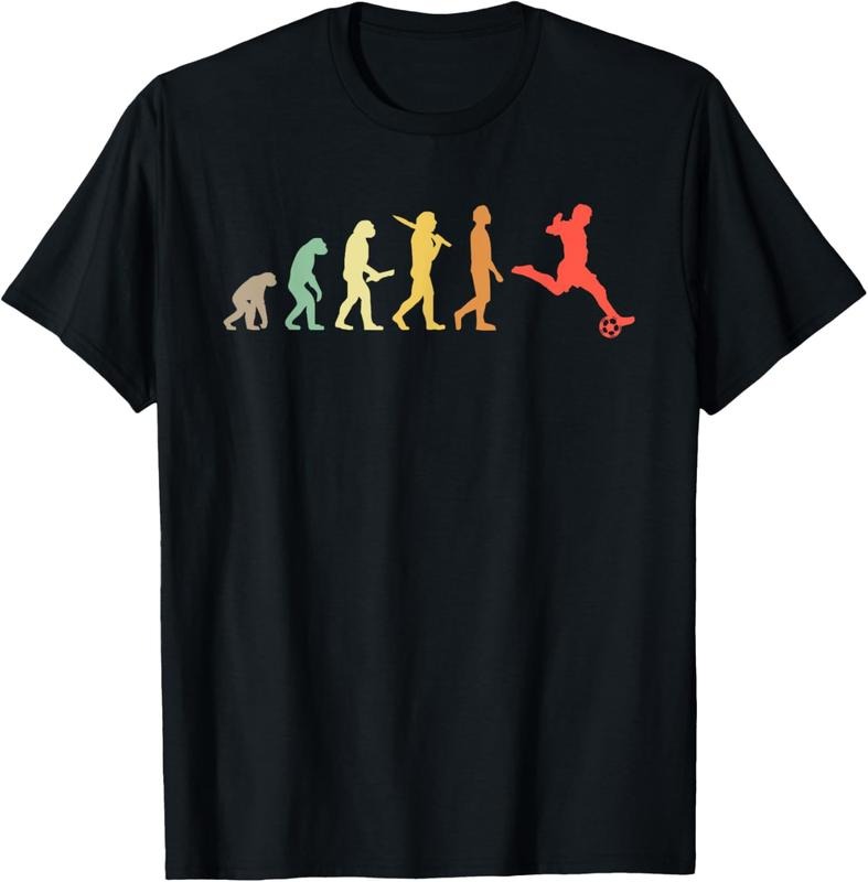 100% Cotton Retro Soccer Evolution Gift For Soccer Players T-Shirt Hoodie Sweatshirt | PrintMintTees.com