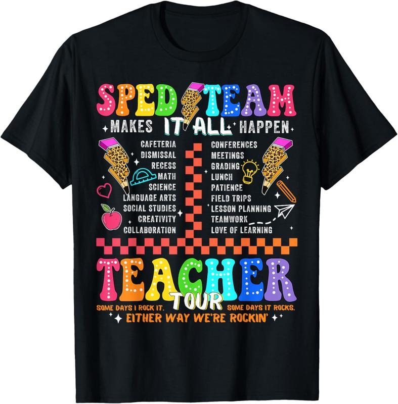 100% Cotton Retro Teacher Tour Special Education Funny SPED Teacher T-Shirt Hoodie Sweatshirt | PrintMintTees.com