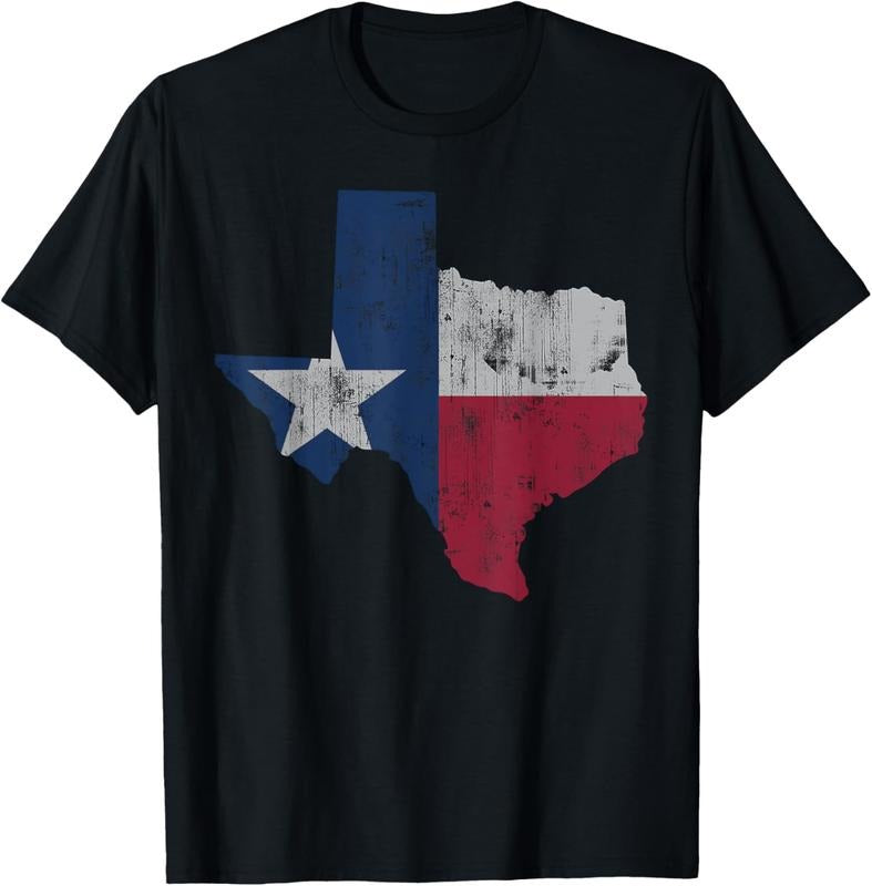 100% Cotton Retro Texas Flag Map Men Women  Youth Boys Girls  T-Shirt Hoodie, Sweatshirt | PrintMintTees.com