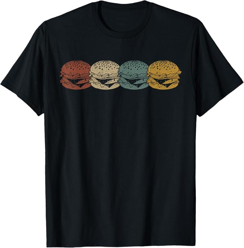 100% Cotton Retro Vintage Cheeseburger Costume Hamburger Lovers T-Shirt Hoodie Sweatshirt | PrintMintTees.com