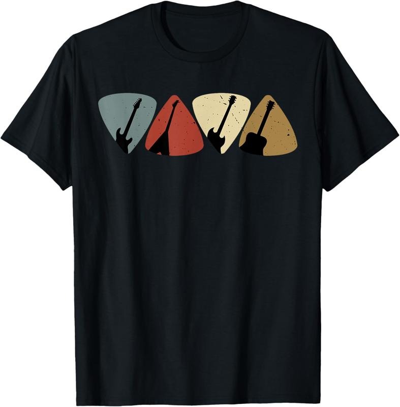 100% Cotton Retro Vintage Guitar Pick Player Guitarist Bassist Musician T-Shirts, Hoodie, Sweatshirt