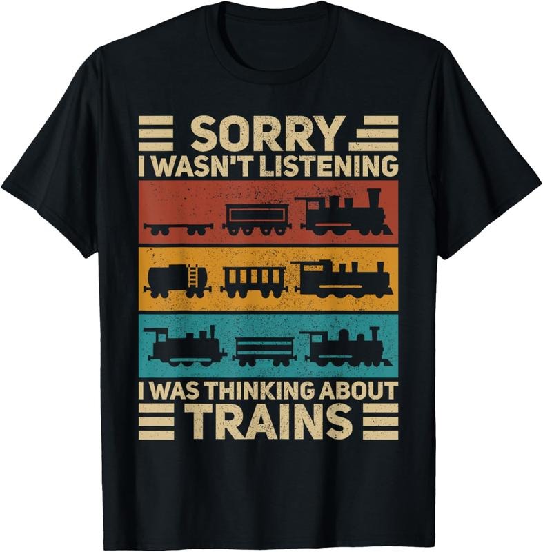 100% Cotton Retro Wagon Train Lover Model Railroad Conductor Funny Train T-Shirt Hoodie, Sweatshirt | PrintMintTees.com