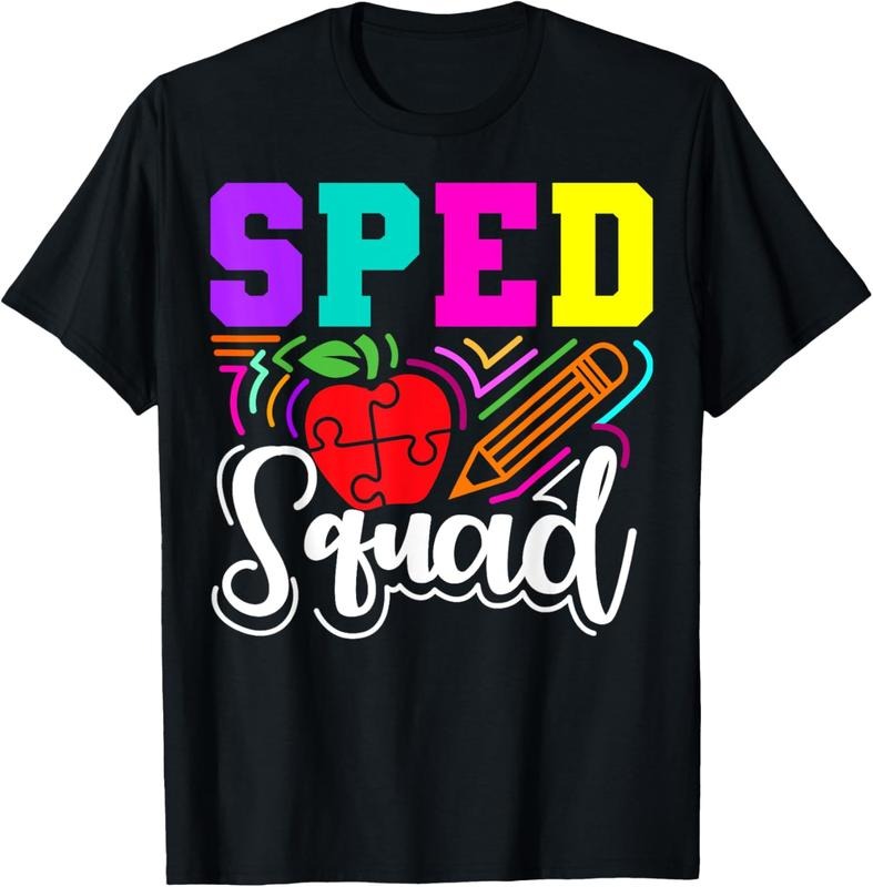 100% Cotton SPED Squad Special Education Teacher T-Shirt Hoodie, Sweatshirt | PrintMintTees.com