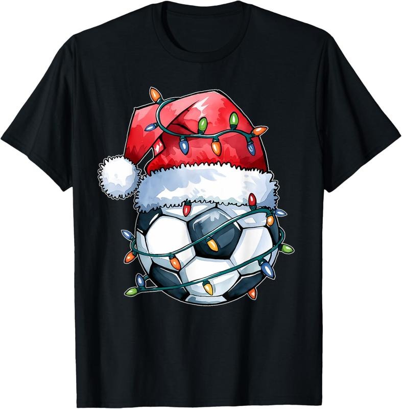 100% Cotton Santa Sports Soccer Player T-Shirts, Hoodie, Sweatshirt