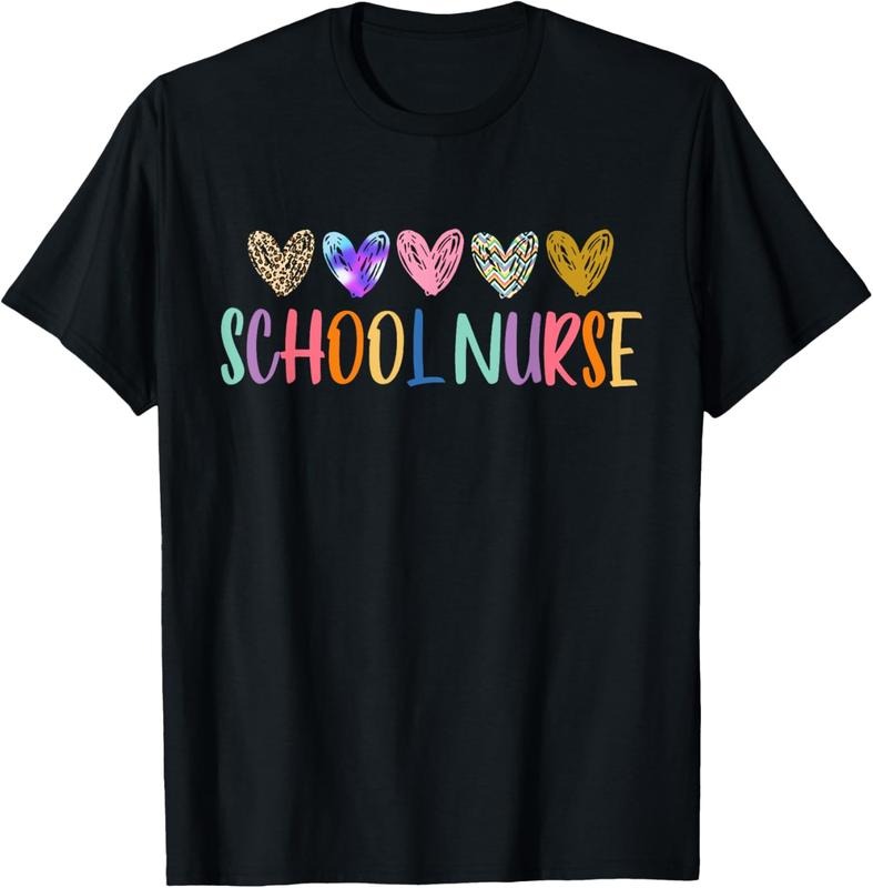 100% Cotton School Nurse Heart Nursing Student Nursing Appreciation T-Shirts, Hoodie, Sweatshirt