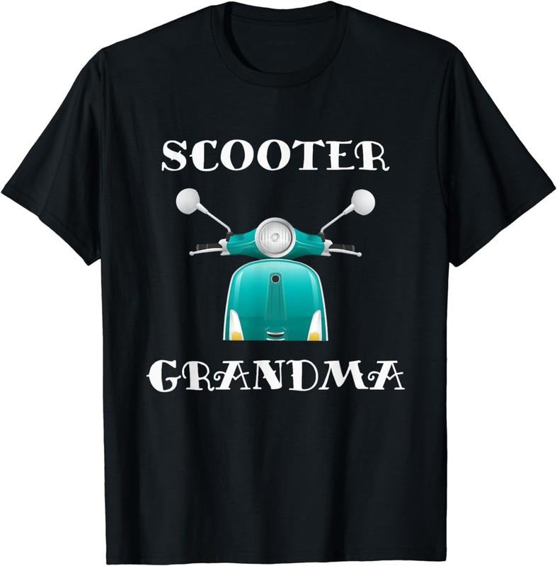 [100% Cotton]Scooter Grandma T Shirt - Funny Scooter Lover Gift Shirt Hoodie Sweatshirt | PrintMintTees.com