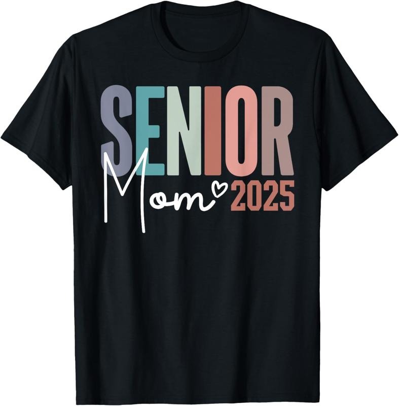 100% Cotton Senior Mom 2025 Class of 2025 T-Shirt Hoodie, Sweatshirt | PrintMintTees.com