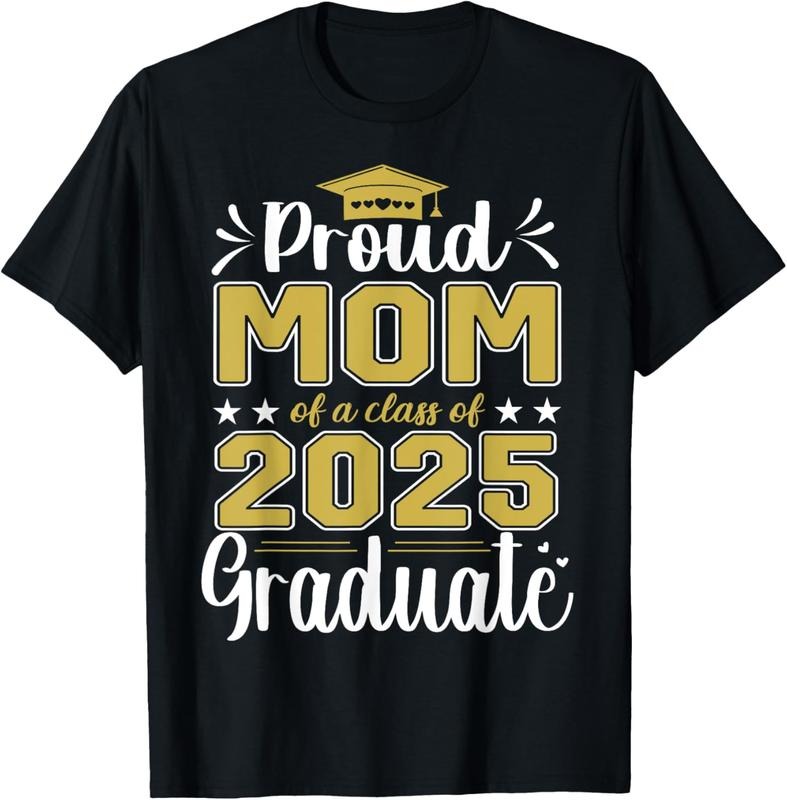 100% Cotton Senior Mom 2025 Graduation Proud Mom Of A Class of 2025 Grad T-Shirt Hoodie, Sweatshirt | PrintMintTees.com