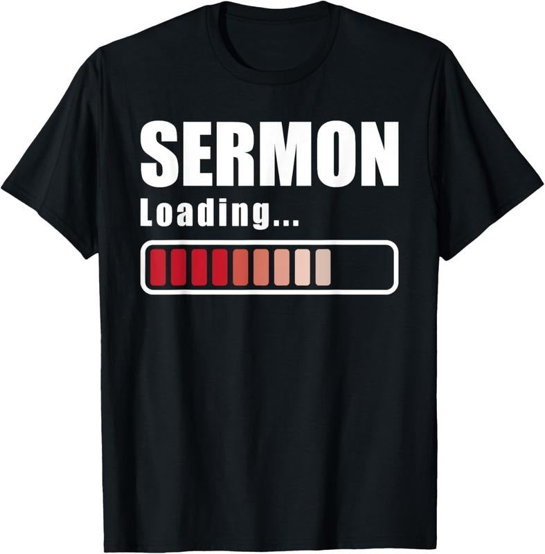 100% Cotton Sermon Loading Funny Pastor Preacher Minister Clergy T-Shirts, Hoodie, Sweatshirt