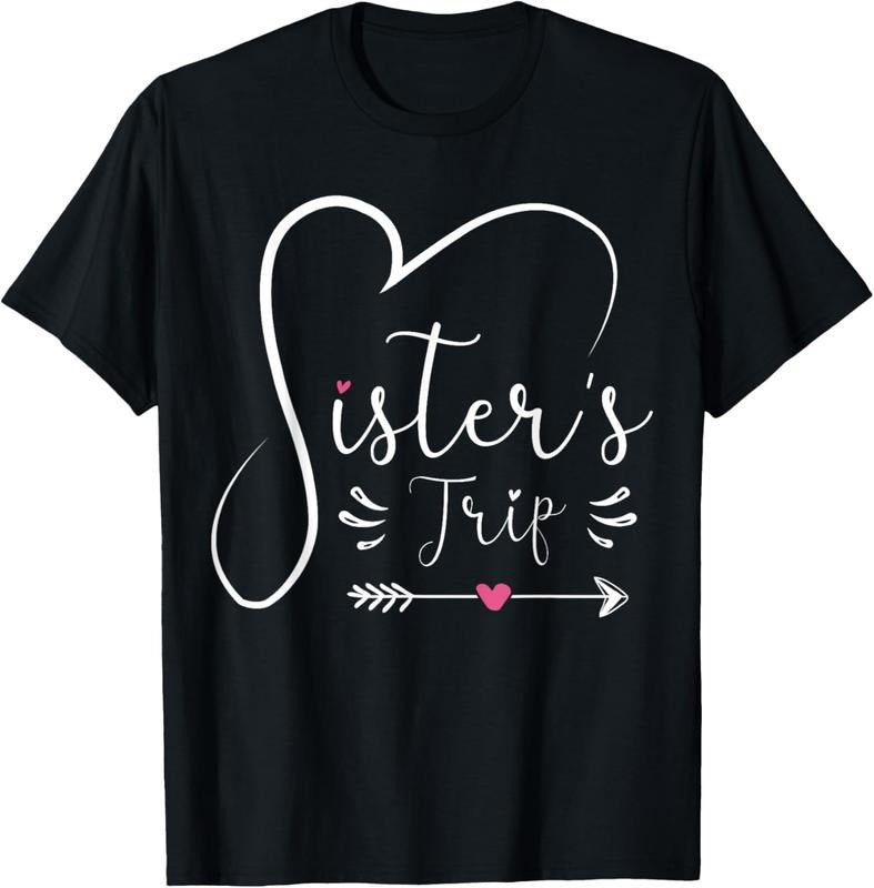 100% Cotton Sisters Trip 2024 Shirt Girls Road Trip 2024 Vacation Lovers T-Shirt Hoodie Sweatshirt | PrintMintTees.com