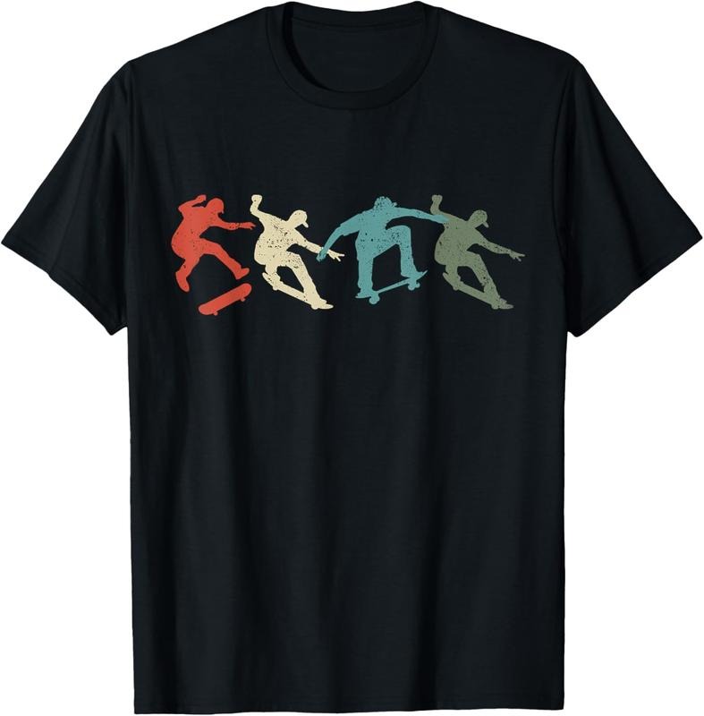 100% Cotton Skateboard Skateboarding Retro Gift for Skateboarders T-Shirt Hoodie, Sweatshirt | PrintMintTees.com