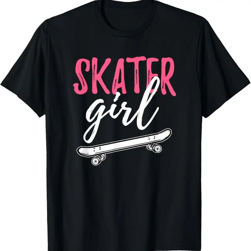 100% Cotton Skater Girl Skateboarding Skateboard Girls Gift T-Shirt Hoodie, Sweatshirt | PrintMintTees.com