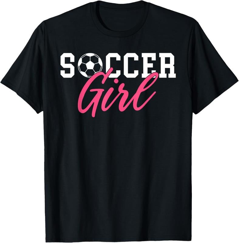 100% Cotton Soccer Girl T-Shirt Hoodie Sweatshirt | PrintMintTees.com