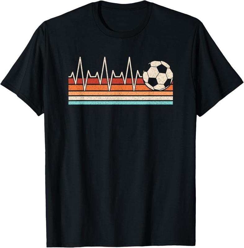 100% Cotton Soccer Heartbeat Soccer Ball Soccer Player Men Women  T-Shirt Hoodie, Sweatshirt | PrintMintTees.com