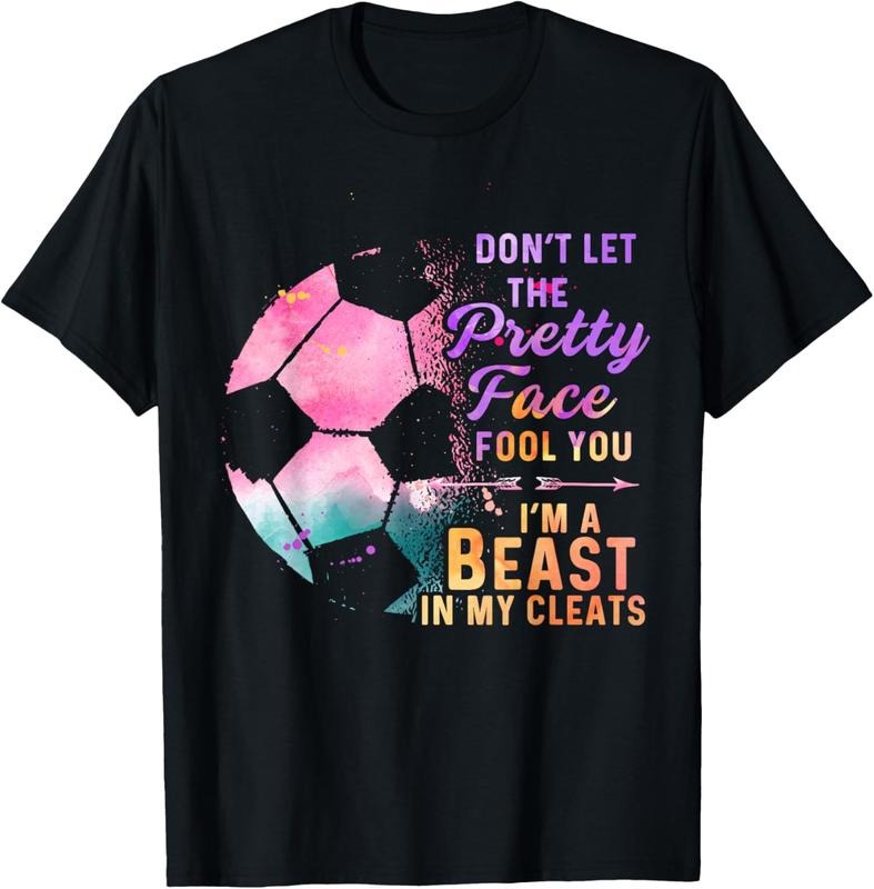 100% Cotton Soccer Player Tshirt For Girl Goalkeeper Kick Sister Mother T-Shirt Hoodie Sweatshirt | PrintMintTees.com