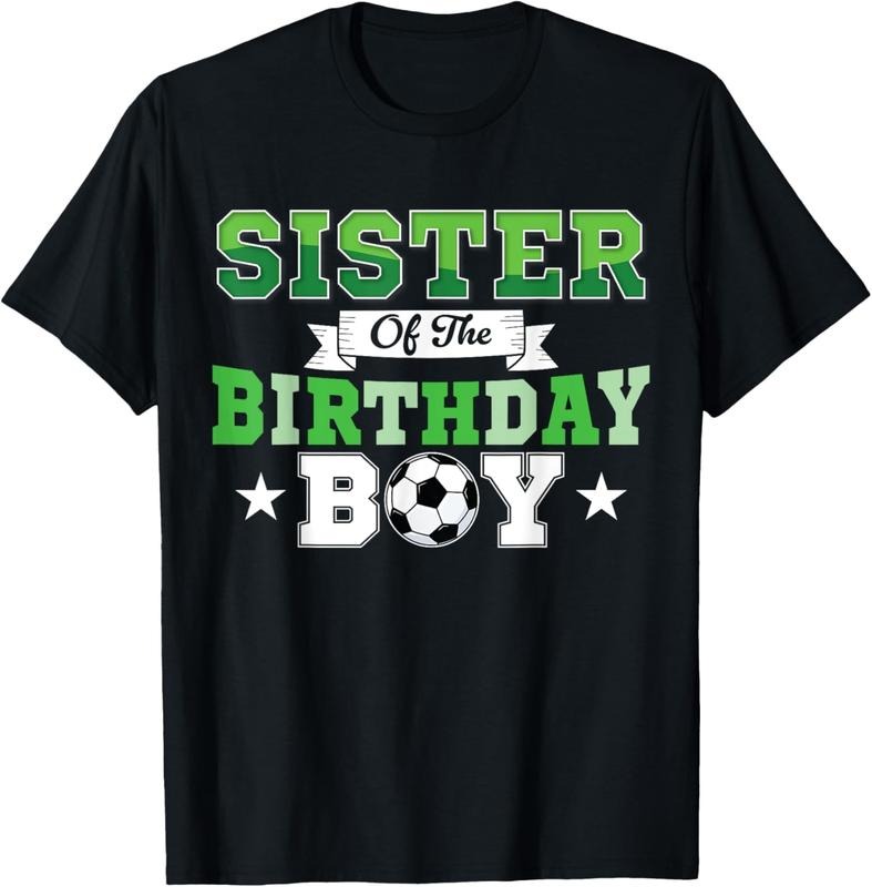 100% Cotton Soccer Sister Party Family Matching Shirt Hoodie Sweatshirt