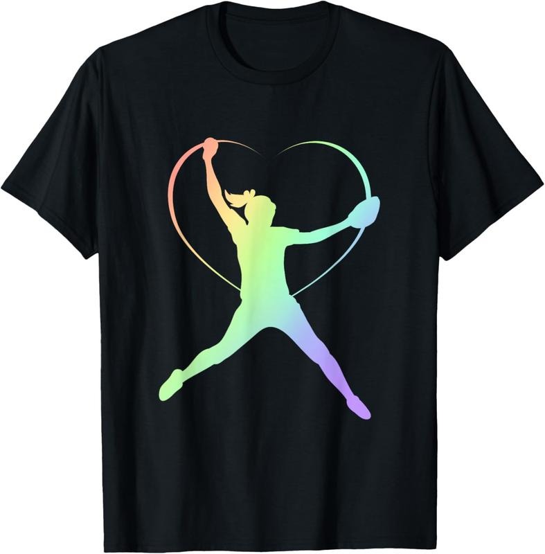 100% Cotton Soft Rainbow Softball Teen Pitcher Patterned T-Shirts, Hoodie, Sweatshirt