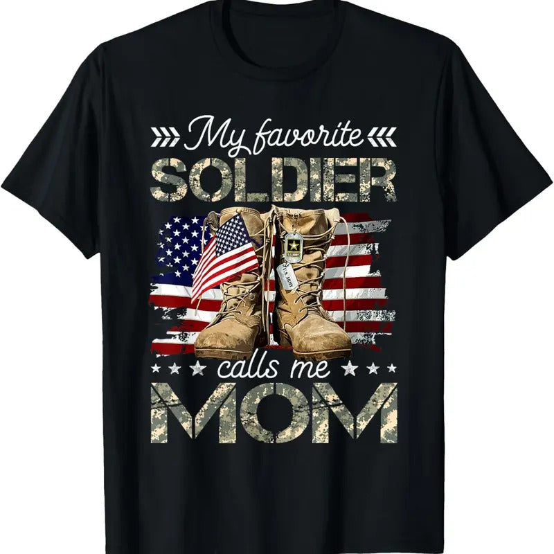100% Cotton Soldier Mom Army Mom Army Graduation Mom T-Shirt Hoodie Sweatshirt | PrintMintTees.com