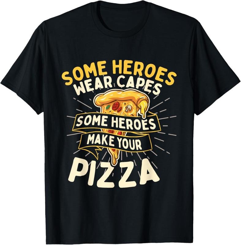 100% Cotton Some Heroes Wear Capes - Food Lover Pizza Baker T-Shirt Hoodie Sweatshirt | PrintMintTees.com
