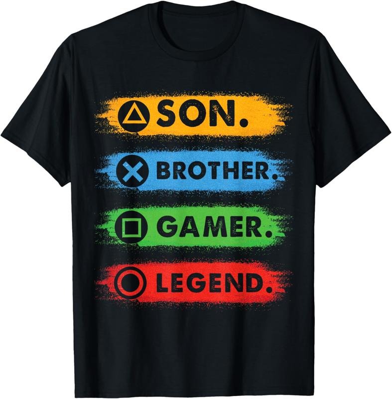 100% Cotton Son Brother Video Gamer Legend Gaming Teens T-Shirts, Hoodie, Sweatshirt