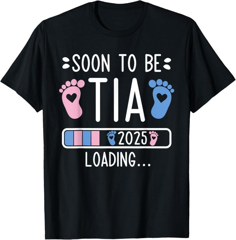 100% Cotton Soon Be Tia 2025 Loading Pregnancy Announcement 2025 T-Shirts, Hoodie, Sweatshirt