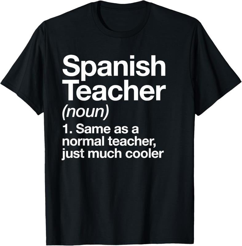 100% Cotton Spanish Teacher Definition Funny School T-Shirts, Hoodie, Sweatshirt