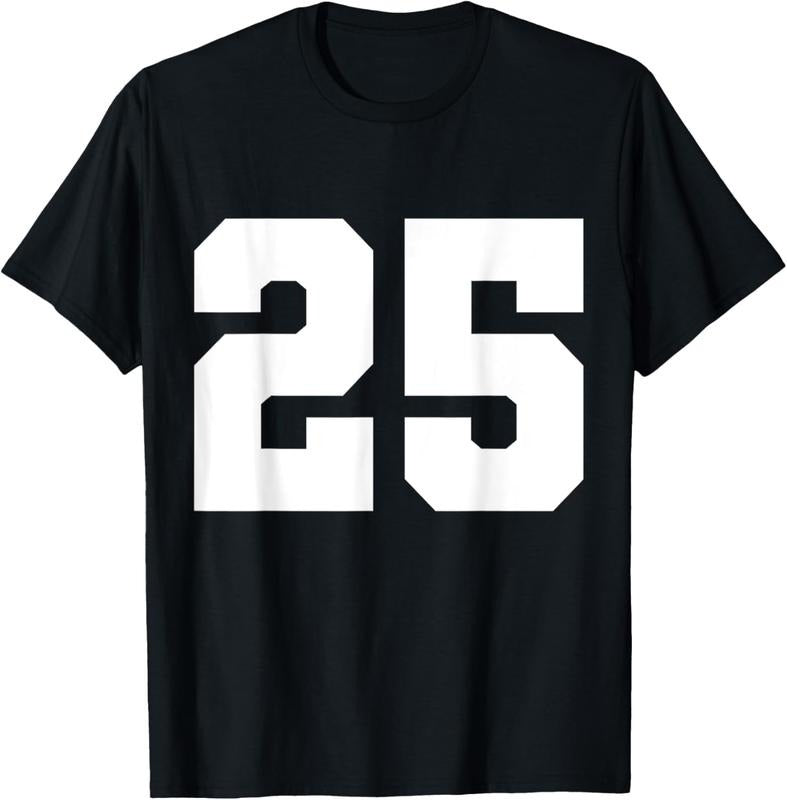 100% Cotton Sports Team Number Number 25 Shirt Hoodie Sweatshirt