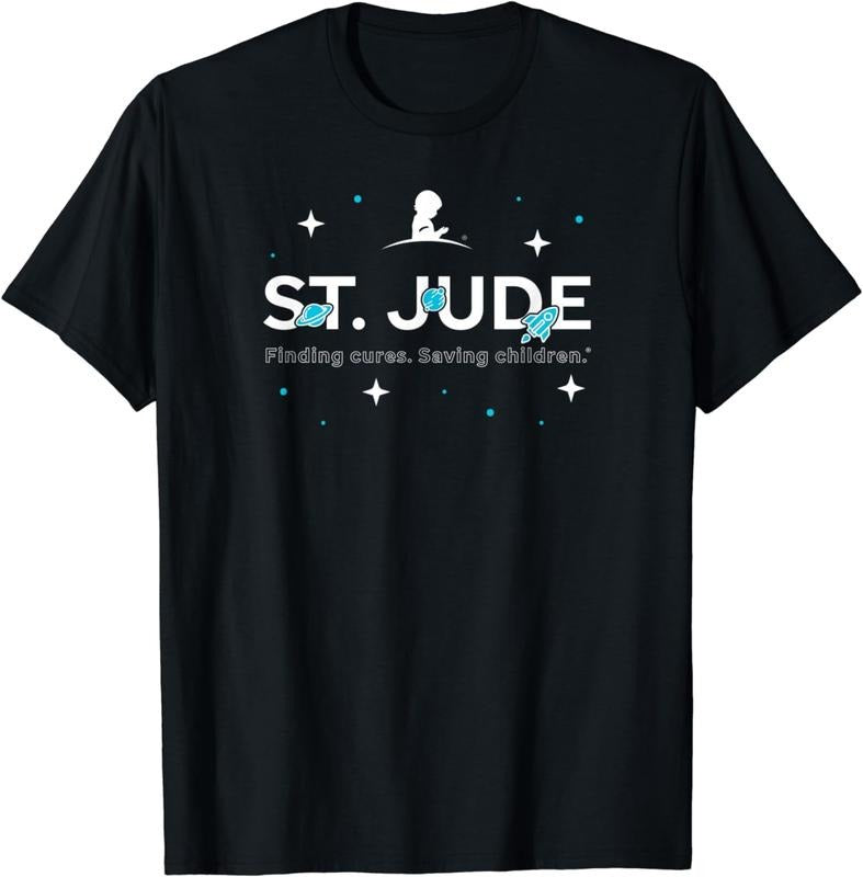 [100% Cotton]St. Jude Children's Research Hospital Space T-Shirt Hoodie Sweatshirt | PrintMintTees.com