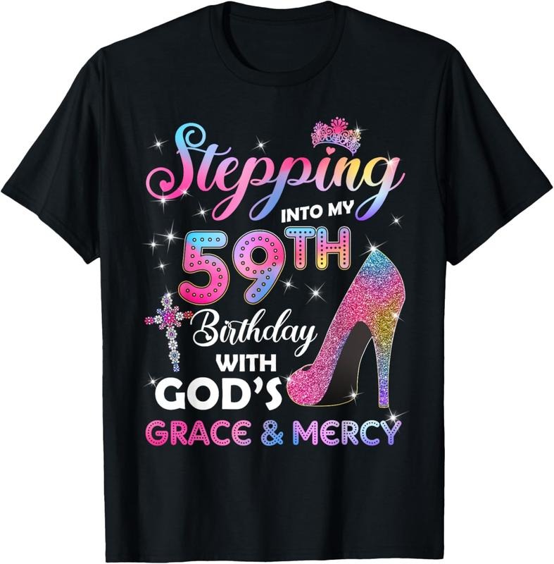 100% Cotton Stepping Into My 59th Birthday gift Women 59 years old Pumps T-Shirt Hoodie, Sweatshirt | PrintMintTees.com